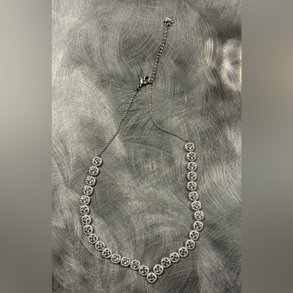 Swarovski necklace and rings